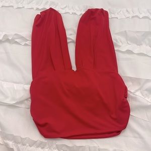 SHEIN red crop top. Size Medium